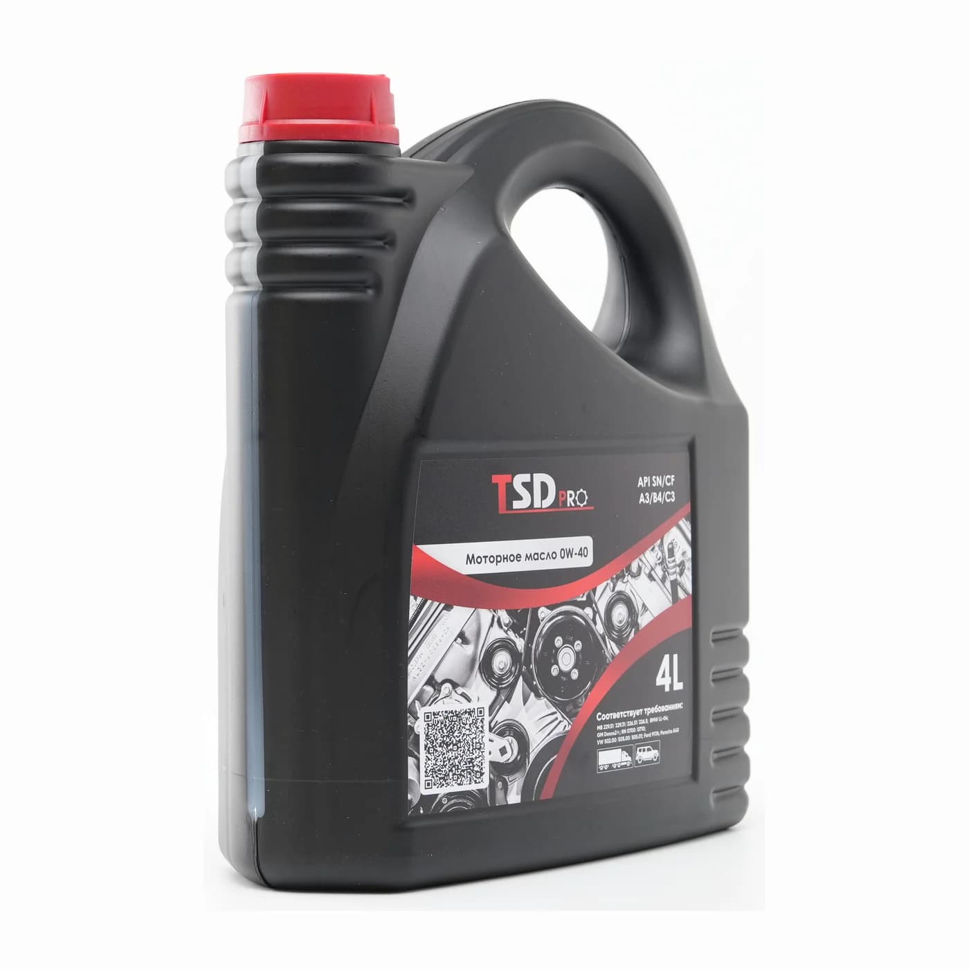 Моторное масло TSD PRO 0W-40, 4 л — фото 2
